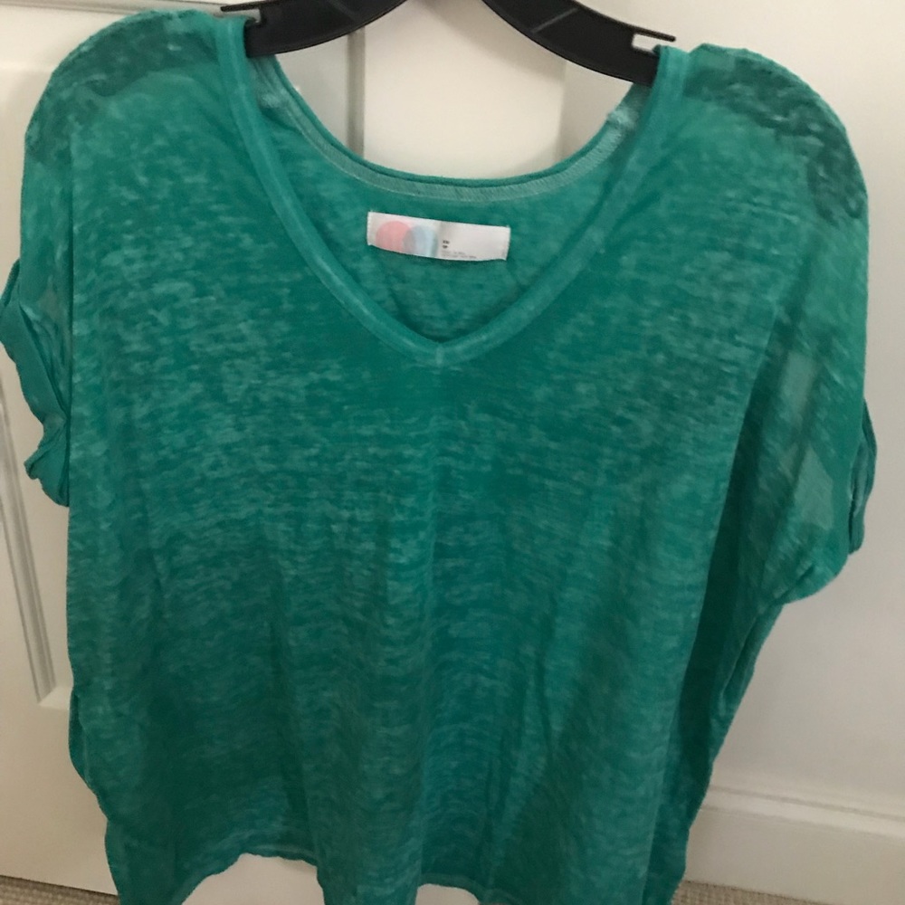Green free people top